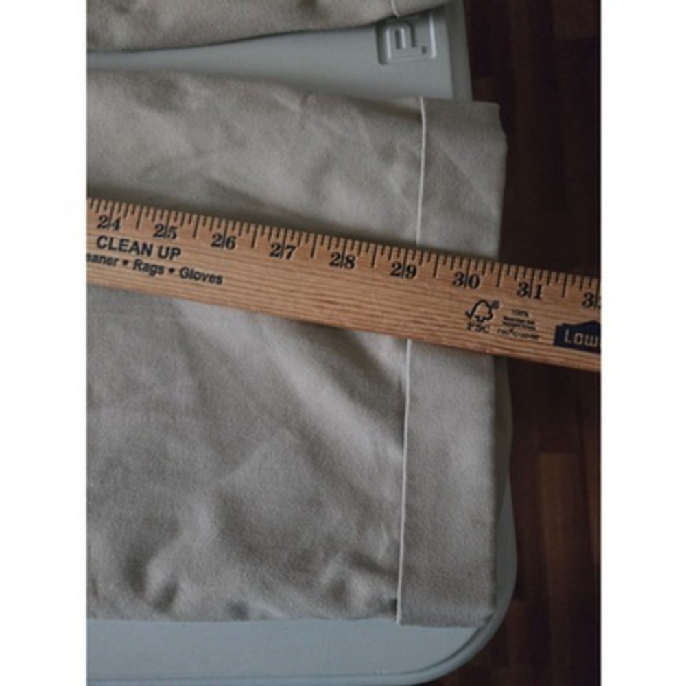 Haggar Men's Khaki Pleated Dress Pants Relaxed Fit 34x34 Cotton Polyester - Picture 5 of 9